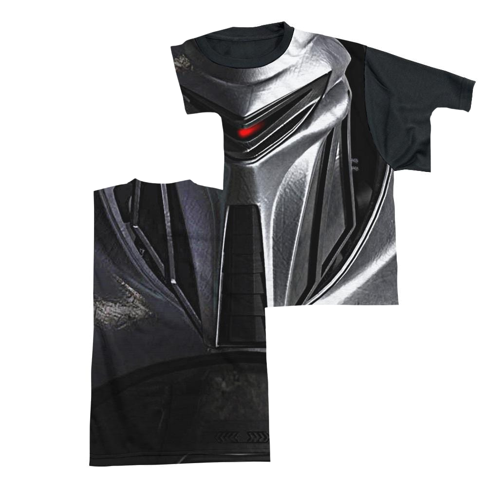 Battlestar Galactica Cylon Face - Men's Black Back T-Shirt