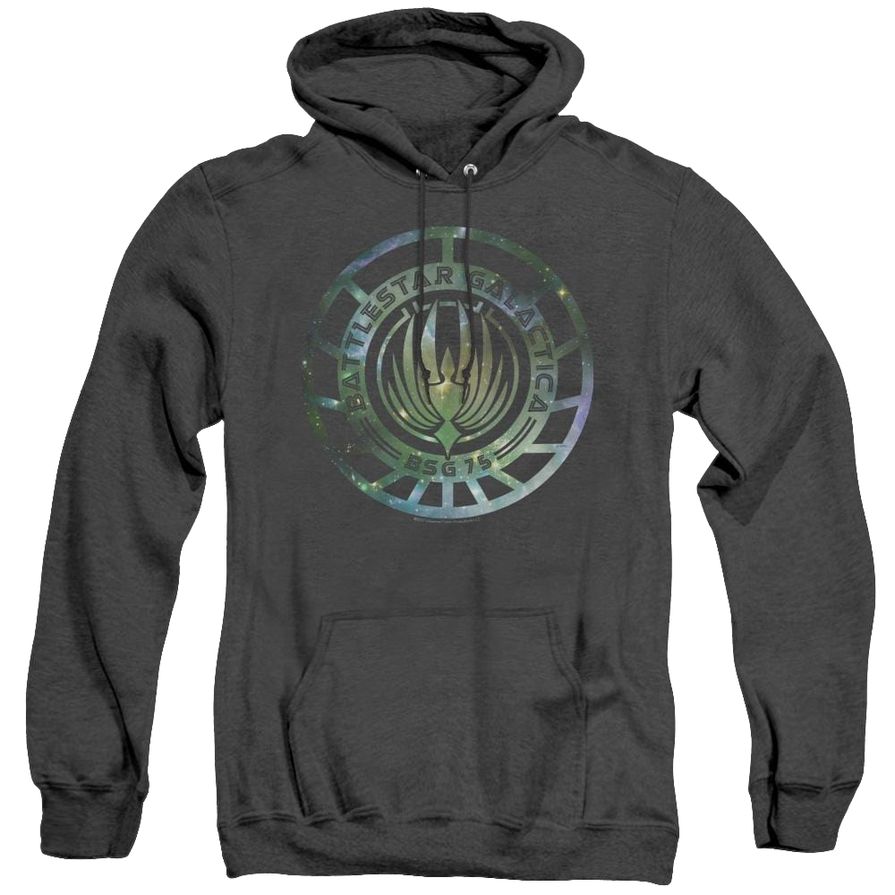 Battlestar Galactica (2004) Galaxy Emblem - Heather Pullover Hoodie