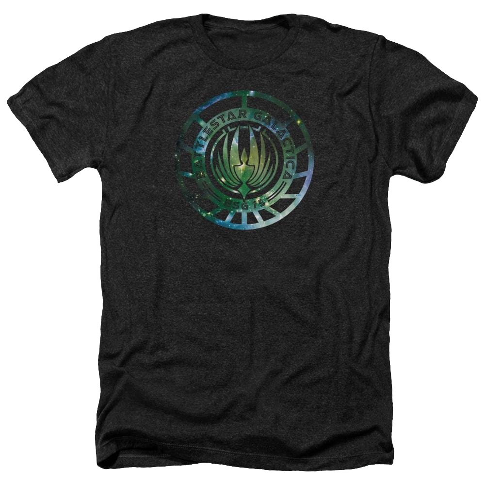 Battlestar Galactica Galaxy Emblem - Men's Heather T-Shirt