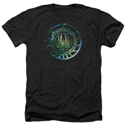 Battlestar Galactica Galaxy Emblem - Men's Heather T-Shirt