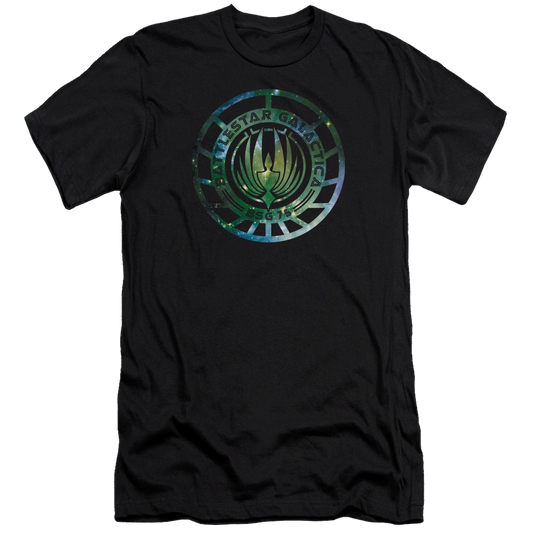 Battlestar Galactica Galaxy Emblem - Men's Premium Slim Fit T-Shirt