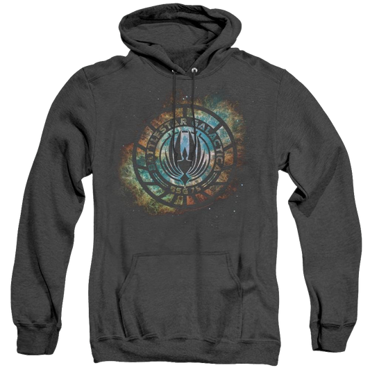 Battlestar Galactica (2004) Emblem Knock-Out - Heather Pullover Hoodie