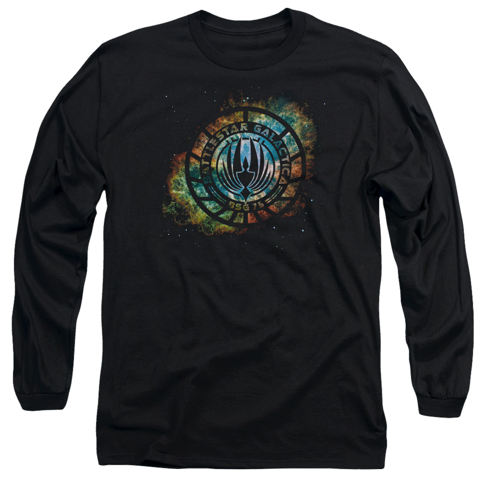 Battlestar Galactica Emblem Knock-out - Men's Long Sleeve T-Shirt