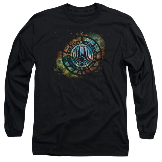Battlestar Galactica Emblem Knock-out - Men's Long Sleeve T-Shirt