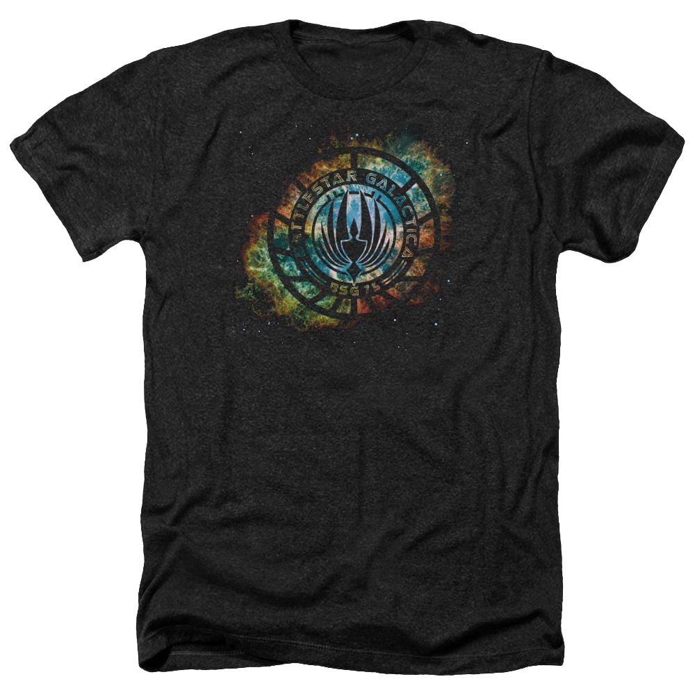 Battlestar Galactica Emblem Knock-out - Men's Heather T-Shirt