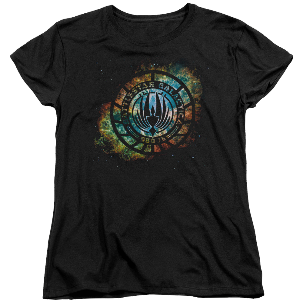Battlestar Galactica Emblem Knock-out - Women's T-Shirt