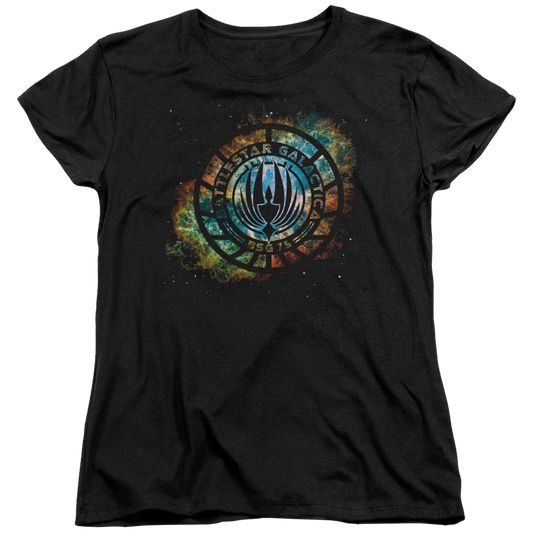 Battlestar Galactica Emblem Knock-out - Women's T-Shirt