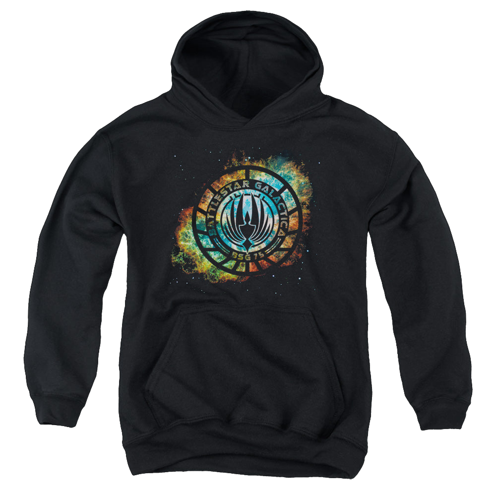 Battlestar Galactica (2004) Emblem Knock-Out - Youth Hoodie