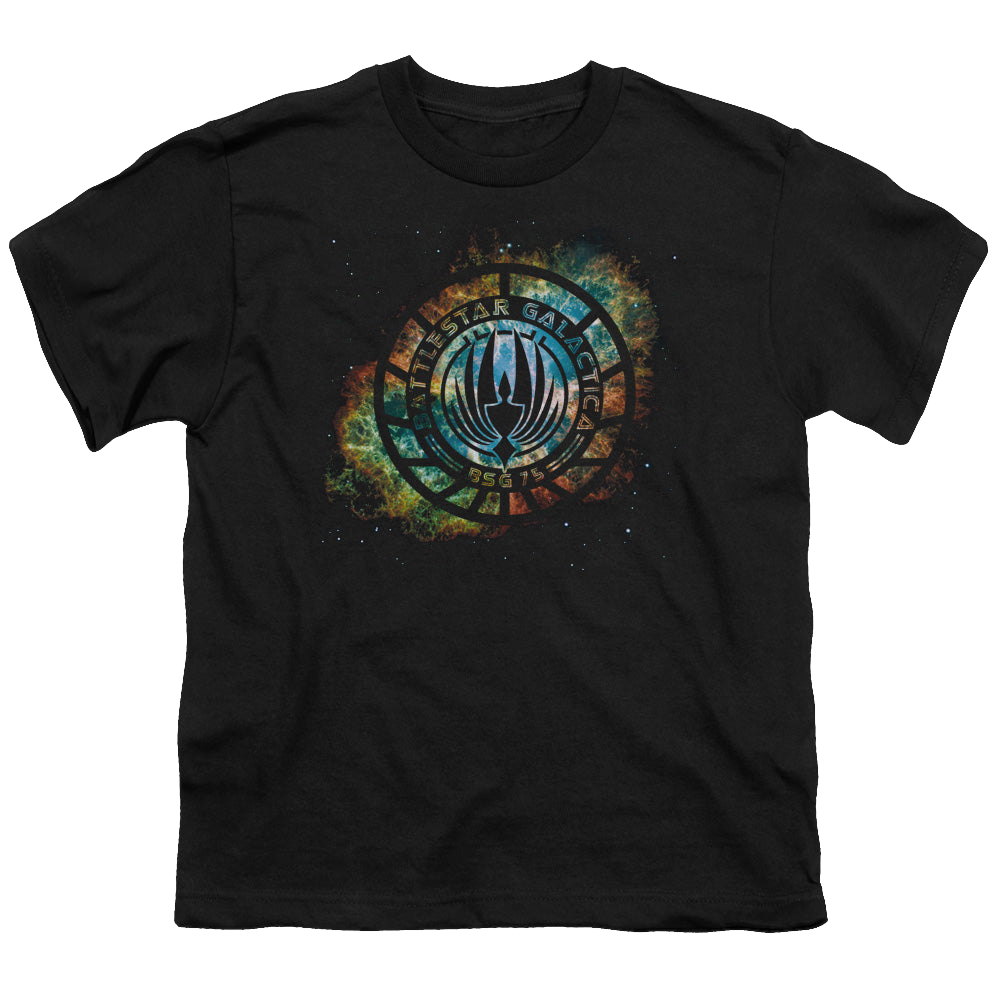 Battlestar Galactica (2004) Emblem Knock-Out - Youth T-Shirt