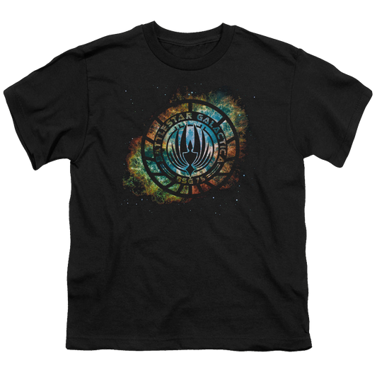 Battlestar Galactica (2004) Emblem Knock-Out - Youth T-Shirt