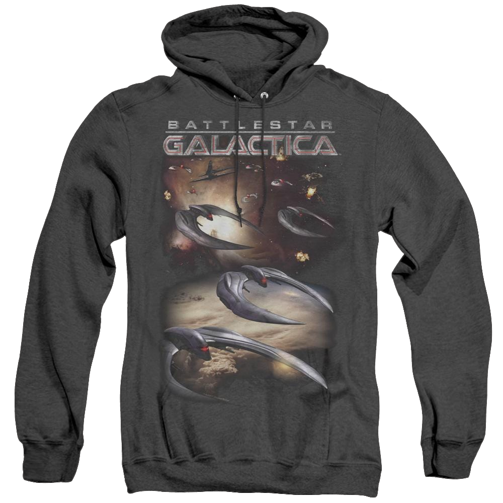 Battlestar Galactica (2004) When Cylons Attack - Heather Pullover Hoodie