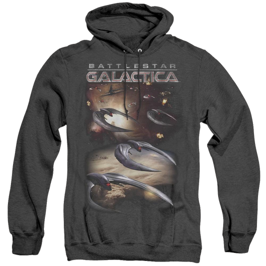Battlestar Galactica (2004) When Cylons Attack - Heather Pullover Hoodie