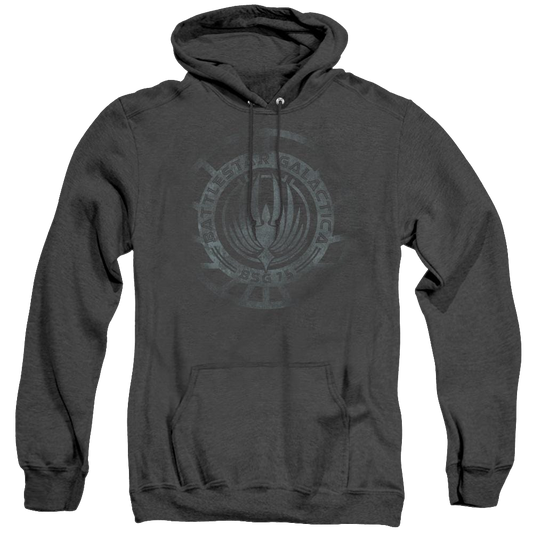 Battlestar Galactica (2004) Faded Emblem - Heather Pullover Hoodie