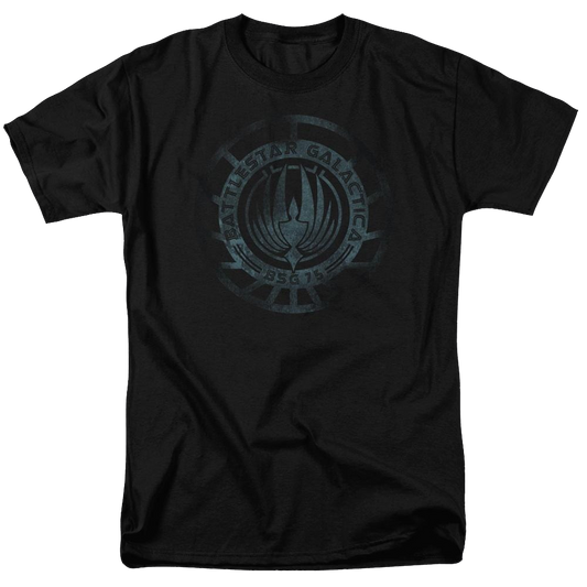 Battlestar Galactica (new) Faded Emblem Adult Regular Fit T-Shirt