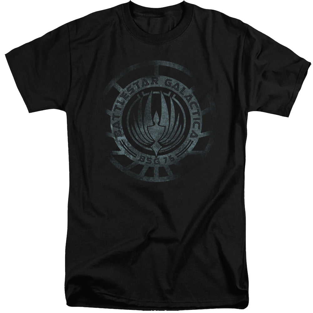 Battlestar Galactica (2004) Faded Emblem - Men's Tall Fit T-Shirt