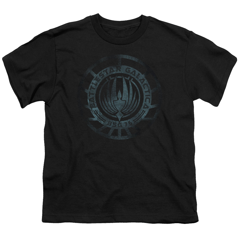 Battlestar Galactica (2004) Faded Emblem - Youth T-Shirt