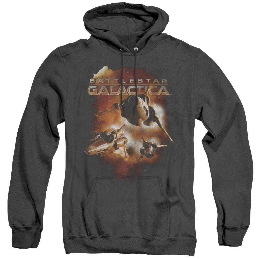 Battlestar Galactica (2004) Vipers Stretch - Heather Pullover Hoodie
