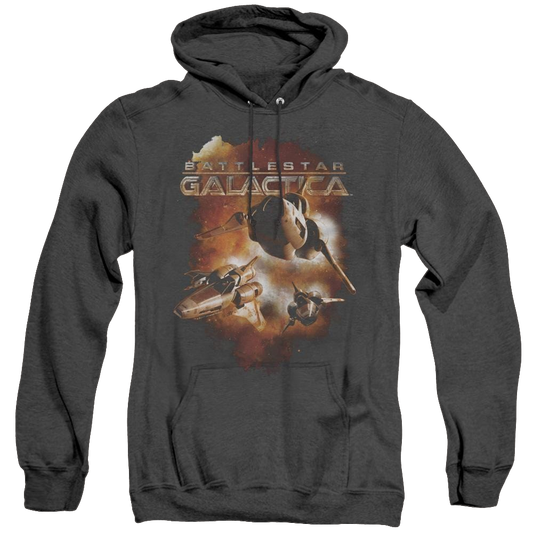Battlestar Galactica (2004) Vipers Stretch - Heather Pullover Hoodie