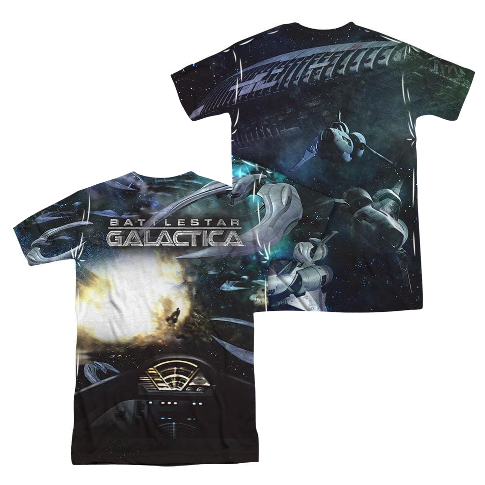 Battlestar Galactica Battle Seat Men's All Over Print T-Shirt