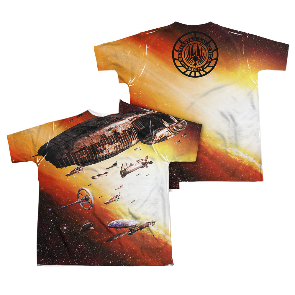 Battlestar Galactica (2004) Fleet Of Humanity - Youth All-Over Print T-Shirt