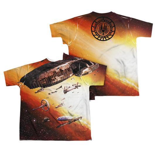 Battlestar Galactica (2004) Fleet Of Humanity - Youth All-Over Print T-Shirt