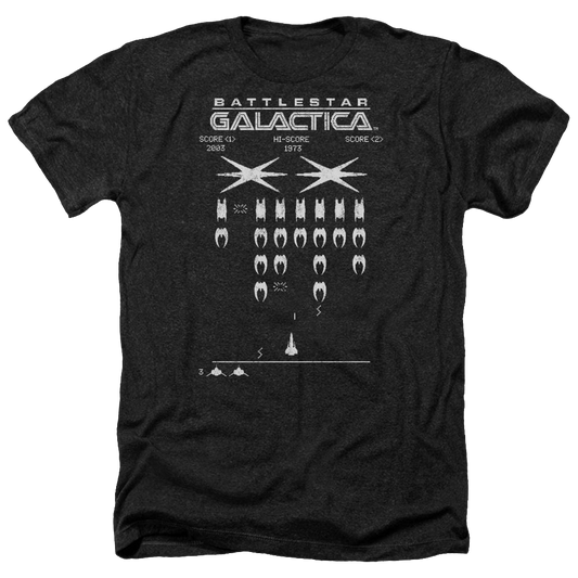 Battlestar Galactica Galactic Invaders - Men's Heather T-Shirt