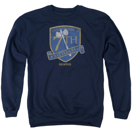 Battlestar Galactica Battleaxe Badge - Men's Crewneck Sweatshirt
