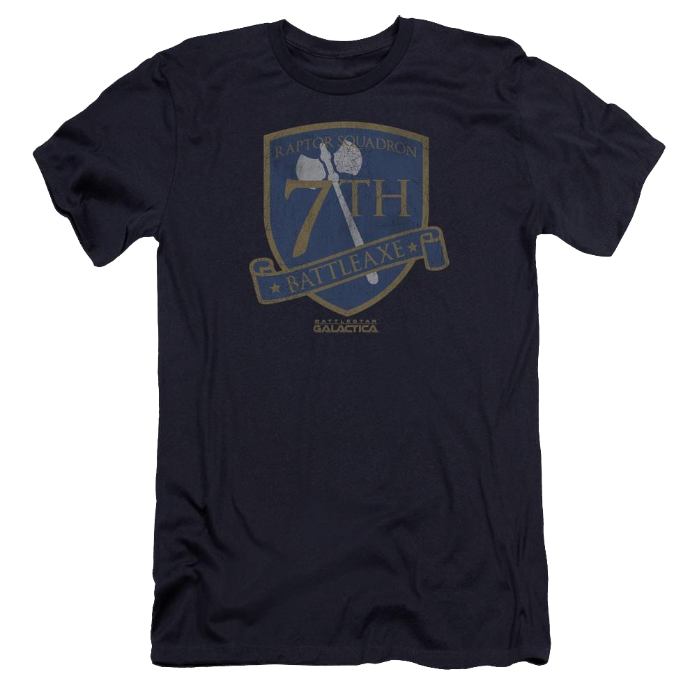 Battlestar Galactica Battleaxe Badge - Men's Premium Slim Fit T-Shirt