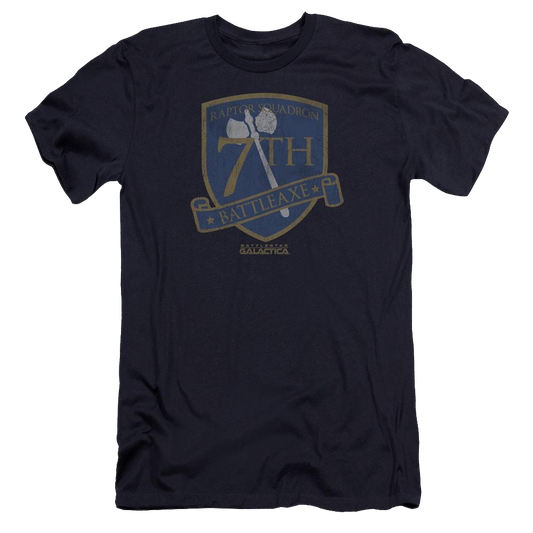 Battlestar Galactica Battleaxe Badge - Men's Premium Slim Fit T-Shirt