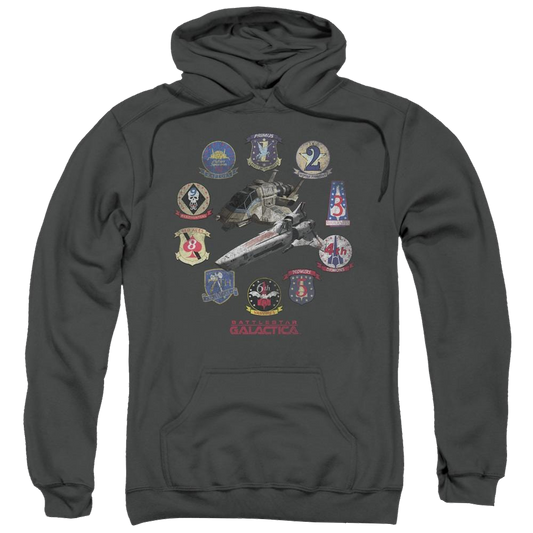 Battlestar Galactica Badges - Pullover Hoodie