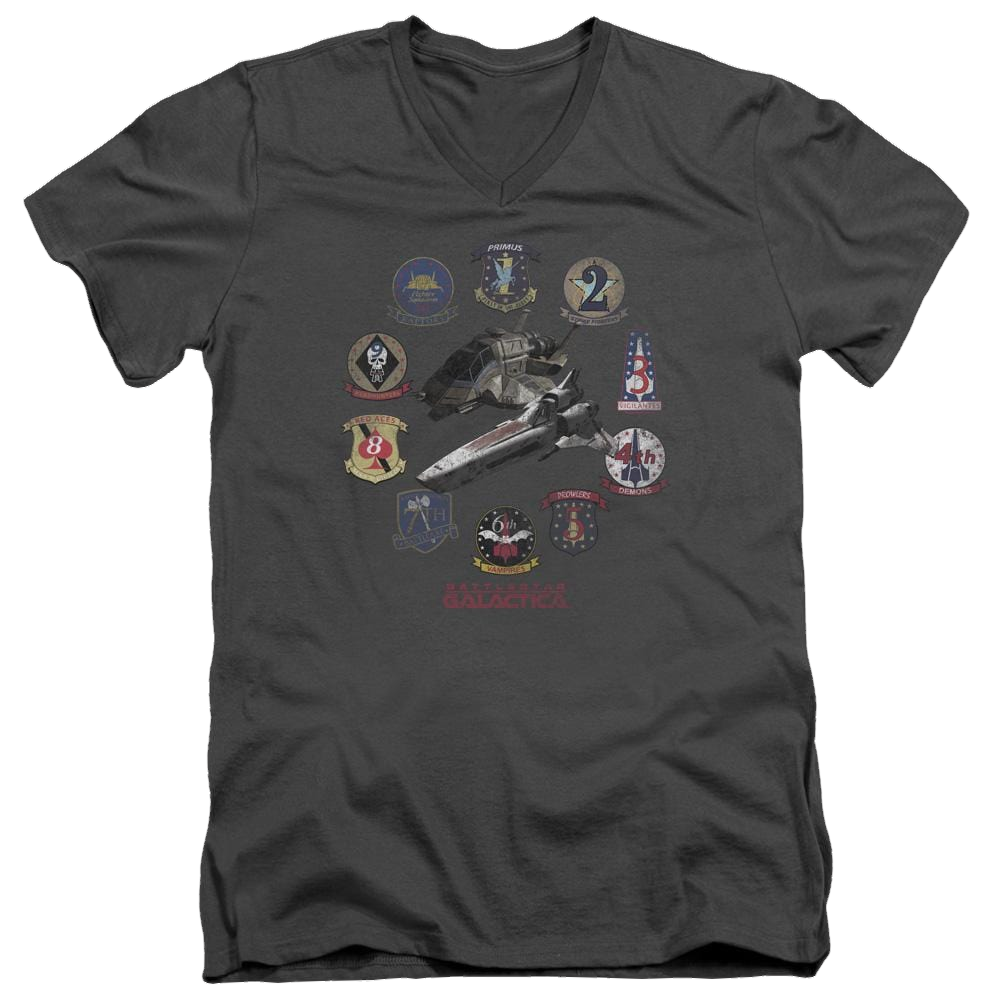 Battlestar Galactica Badges - Men's V-Neck T-Shirt