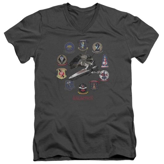 Battlestar Galactica Badges - Men's V-Neck T-Shirt