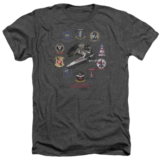 Battlestar Galactica Badges - Men's Heather T-Shirt