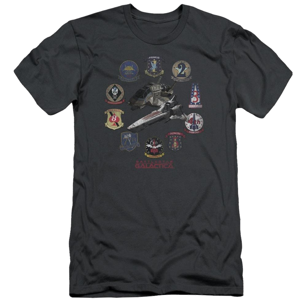 Battlestar Galactica Badges - Men's Slim Fit T-Shirt