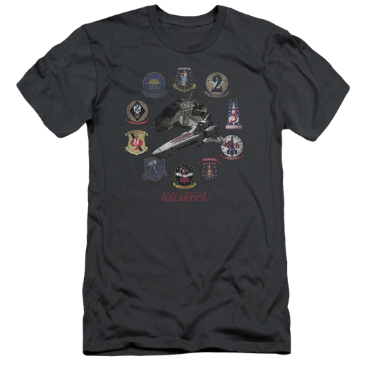 Battlestar Galactica Badges - Men's Slim Fit T-Shirt