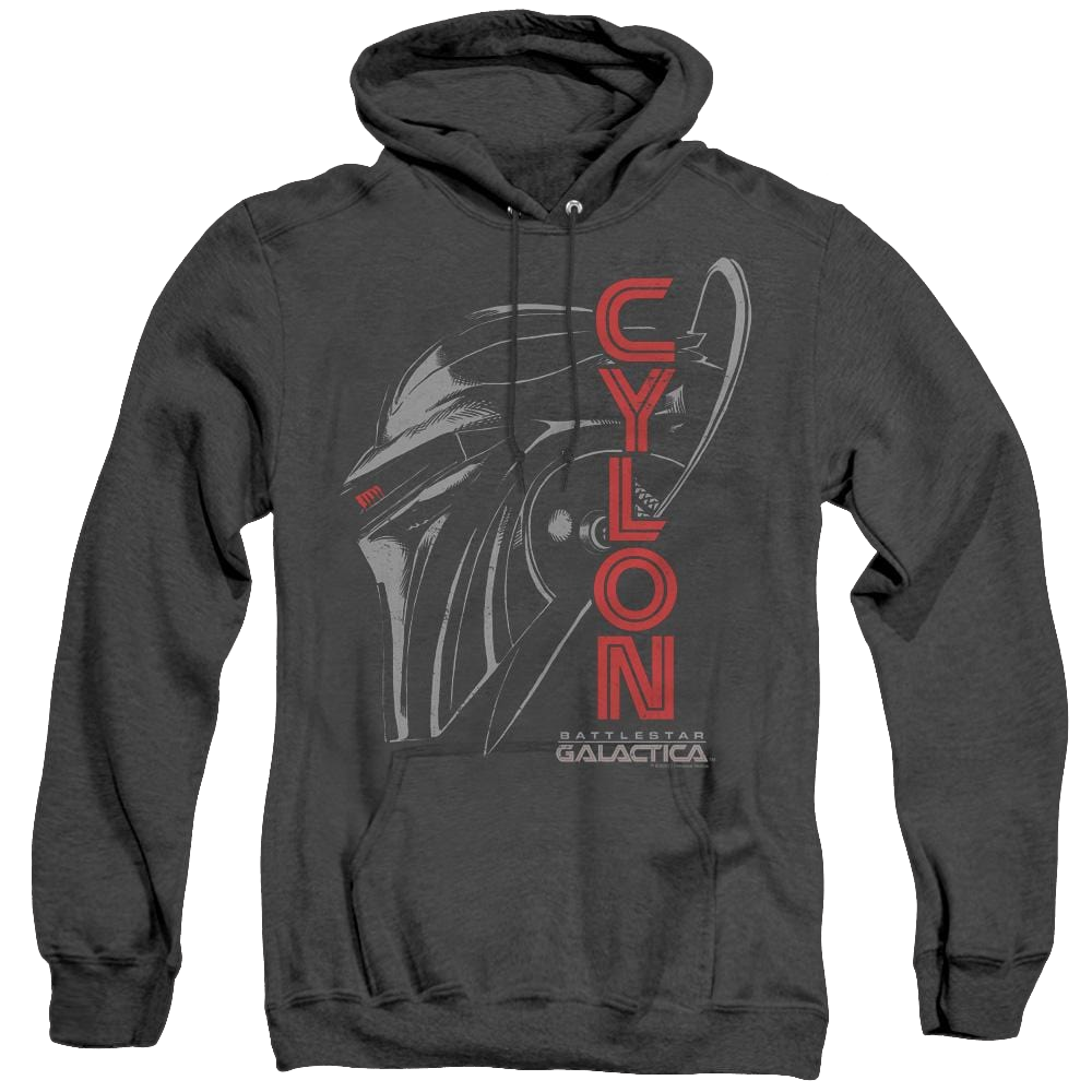 Battlestar Galactica (2004) Cylon Face - Heather Pullover Hoodie