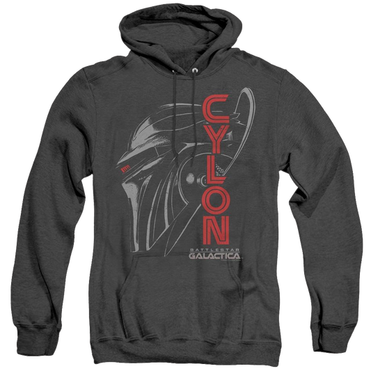 Battlestar Galactica (2004) Cylon Face - Heather Pullover Hoodie