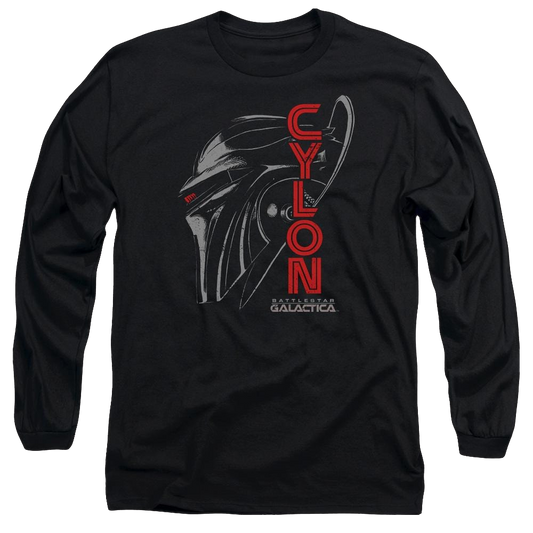 Battlestar Galactica Cylon Face - Men's Long Sleeve T-Shirt