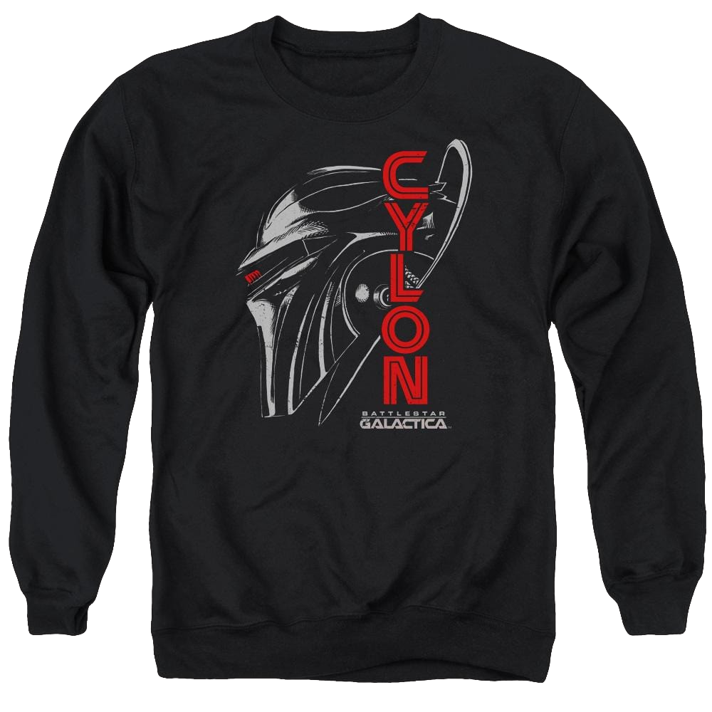 Battlestar Galactica Cylon Face - Men's Crewneck Sweatshirt