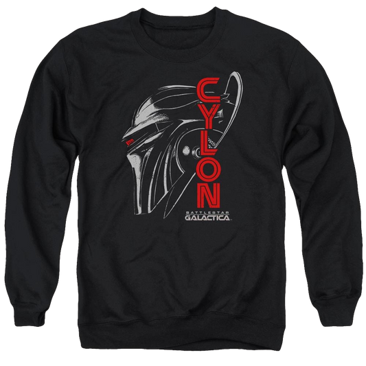 Battlestar Galactica Cylon Face - Men's Crewneck Sweatshirt