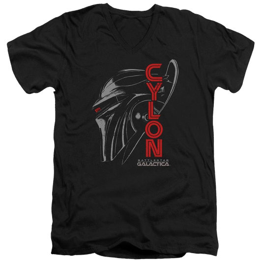 Battlestar Galactica Cylon Face - Men's V-Neck T-Shirt