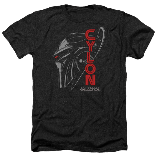 Battlestar Galactica Cylon Face - Men's Heather T-Shirt