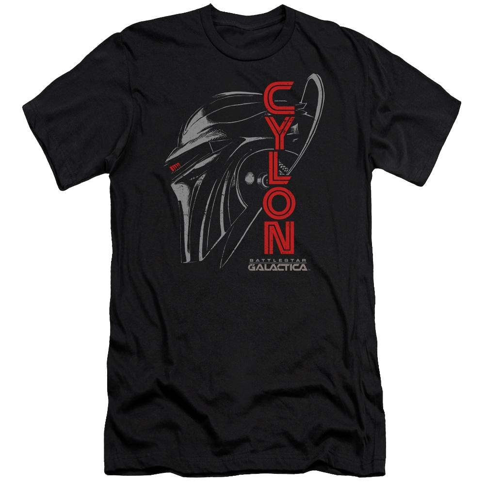 Battlestar Galactica Cylon Face - Men's Premium Slim Fit T-Shirt
