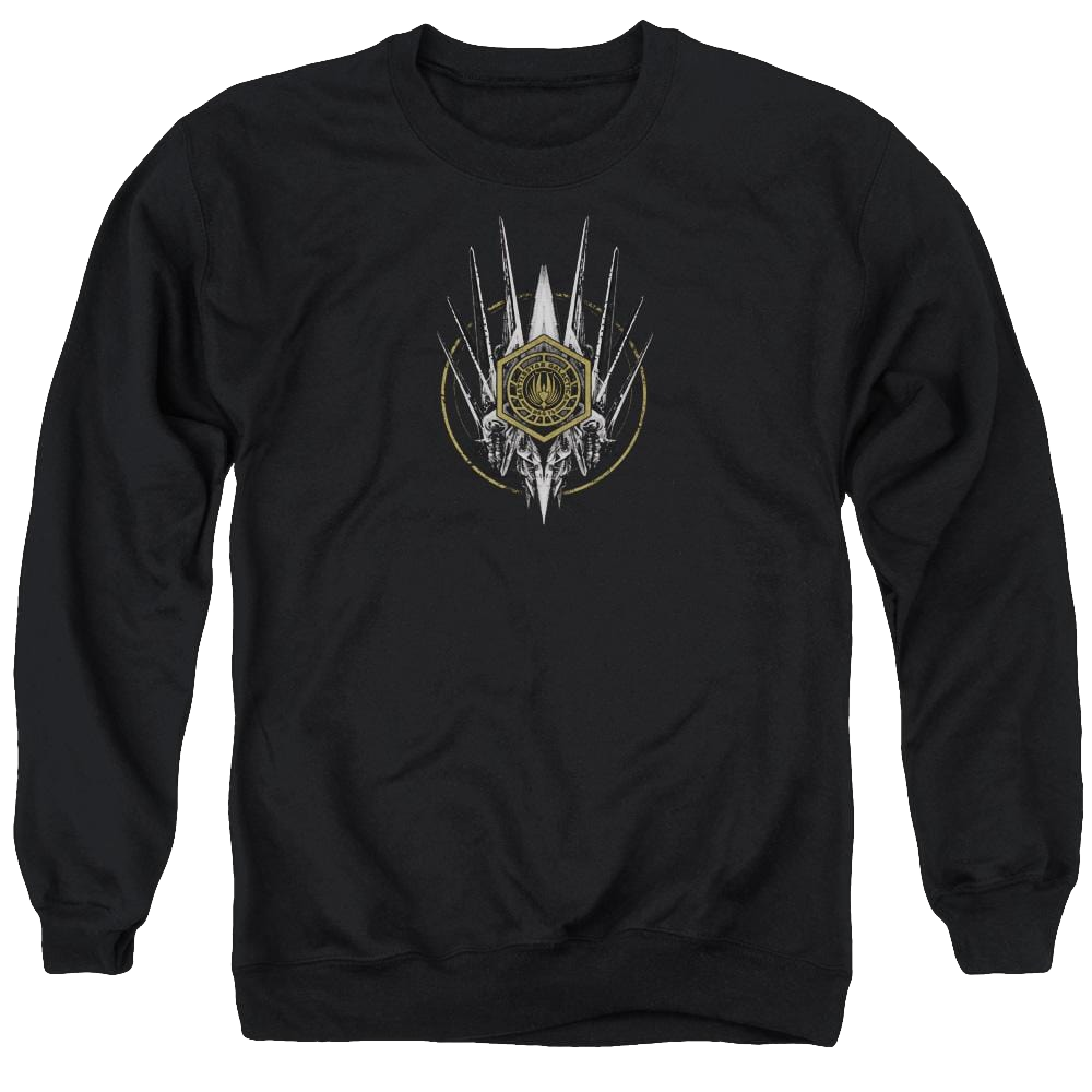 Battlestar Galactica Crest Of Ships - Men's Crewneck Sweatshirt