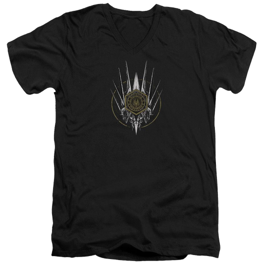 Battlestar Galactica Crest Of Ships - Men's V-Neck T-Shirt