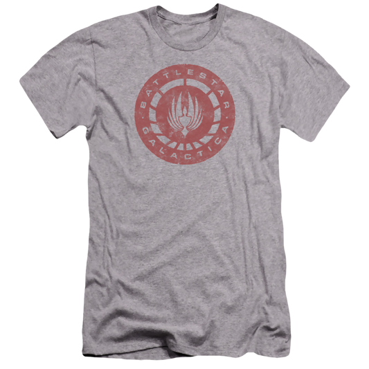 Battlestar Galactica Eroded Logo - Men's Premium Slim Fit T-Shirt