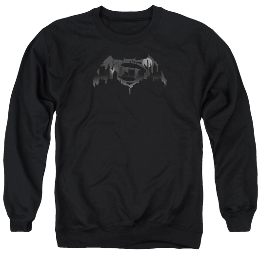 Batman v Superman Cityscape Logo - Men's Crewneck Sweatshirt Style001