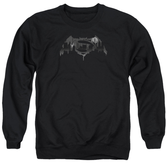 Batman v Superman Cityscape Logo - Men's Crewneck Sweatshirt
