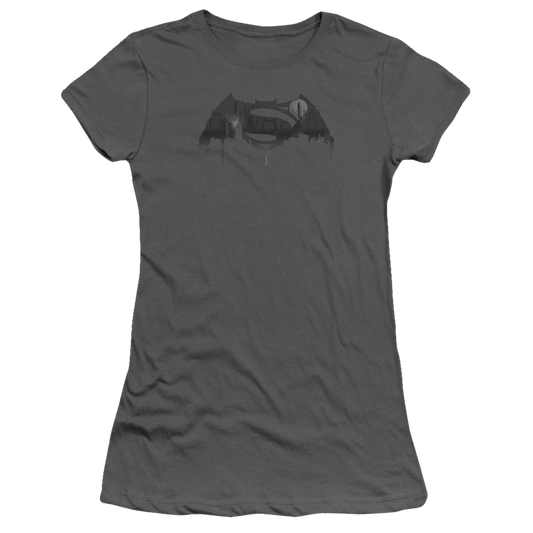 Batman v Superman Cityscape Logo - Juniors T-Shirt Style001