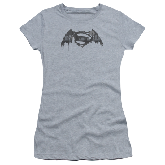 Batman v Superman Cityscape Logo - Juniors T-Shirt